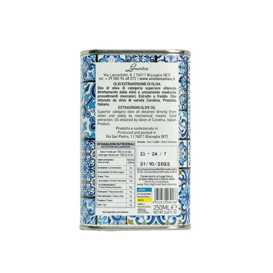 MAIOLICHE Lamantea Extra Natives Olivenöl EVO Kollektion 250 ml - Trueffelfreunde