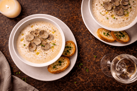 Trüffelschaumsuppe mit Crostini für 2 Personen - Trüffelfreunde Rezepte
