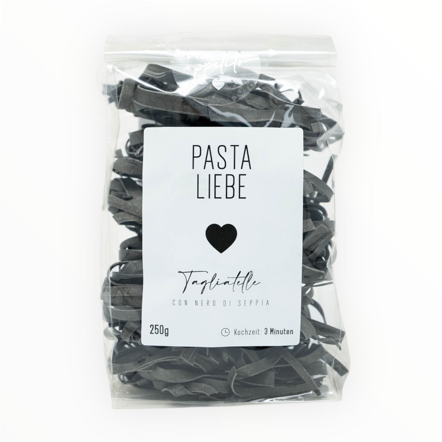 Pasta Liebe - Tagliatelle mit Sepia-Tinte - 250 g