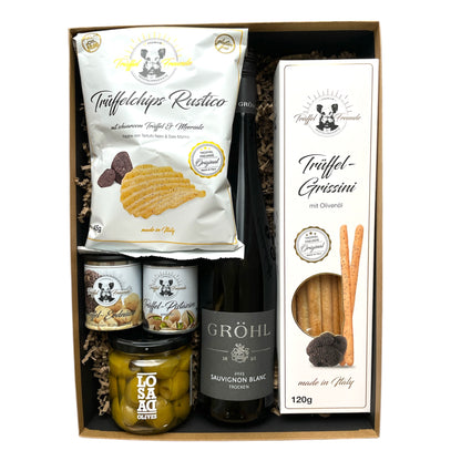 Trüffelfreunde – Geschenkbox „Aperitivo con Vino Tedesco“