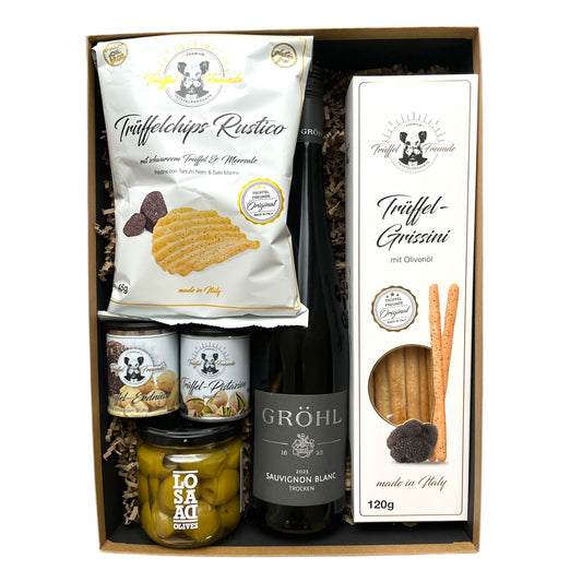 Trüffelfreunde – Geschenkbox „Aperitivo con Vino Tedesco“