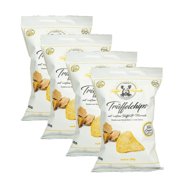 4er Set Trüffelchips mit weißem Trüffel - Trueffelfreunde