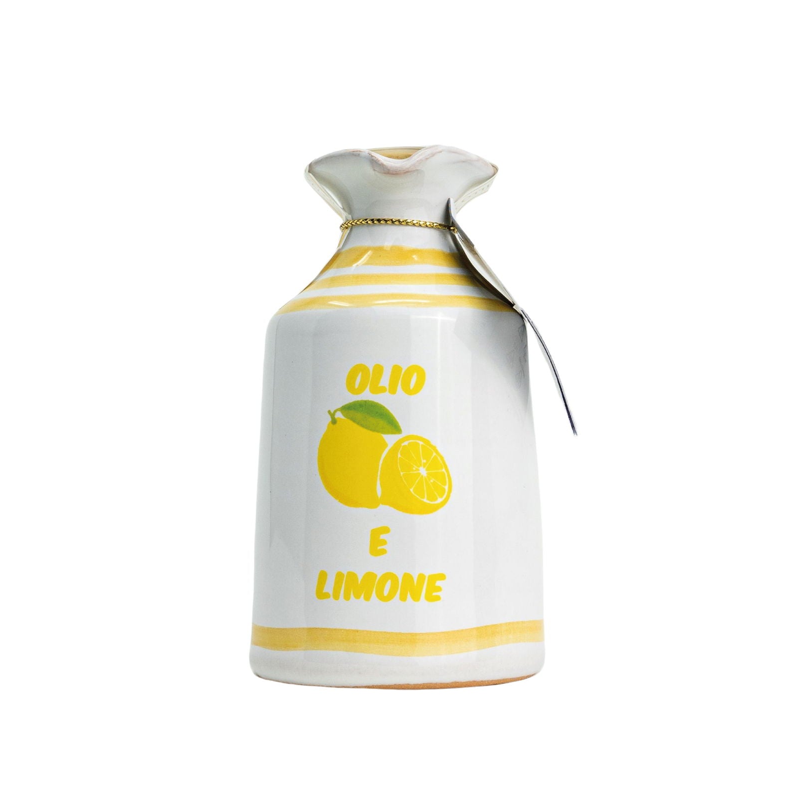Lamantea Oliven Öl (extra virgin) im Keramikgefäß 100ml - Zitrone - Trueffelfreunde