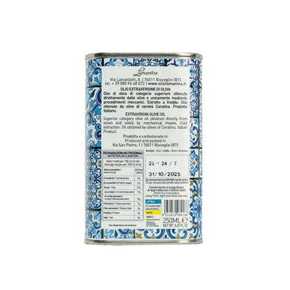 MAIOLICHE Lamantea Extra Natives Olivenöl  EVO Kollektion 250 ml - Trueffelfreunde