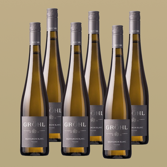 Gröhl – Sauvignon Blanc - trockener Weißwein - Rheinhessen - 6 x 0,75 l