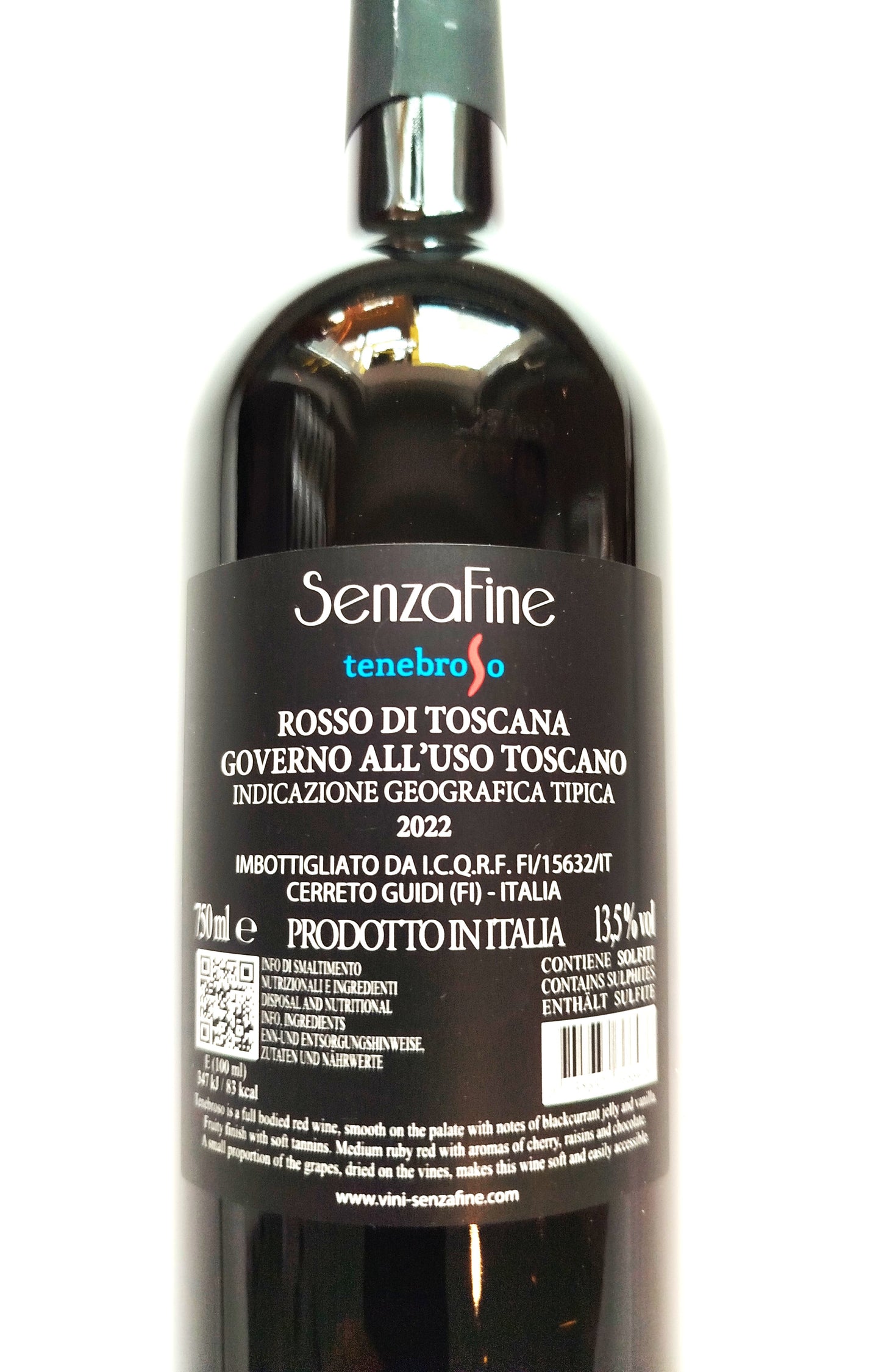 SenzaFine – Tenebroso Rosso Governo all’uso Toscana IGT - Rotwein -  0,75 l
