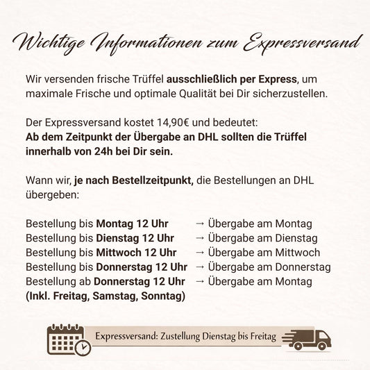 Trüffelfreunde – Perfektes Dinner‑Set: Tagliatelle mit schwarzem Trüffel, Weißes Trüffelöl, Black Label Trüffelbutter & frischer Trüffel