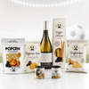 WM Set Italiano Trüffel Snackbox mit Chips, Popcorn, Grissini, Nüssen und Wein für Fußballabend